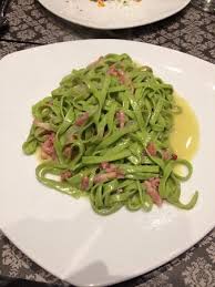 Amatriciana condimento per la pasta che ha preso il nome. Tagliatelle Verdi All Amatriciana Bianca Muy Buenos Picture Of Pasta Divina Brussels Tripadvisor