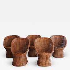 Italian Sculptural Wicker Chairs Wicker Chairs Wicker Sculpture
