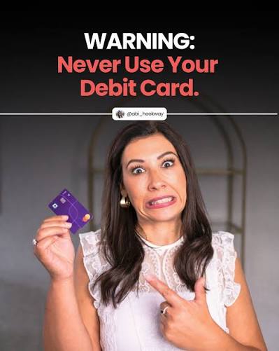 WARNING: Never Use your Debit Card... If you're using your debit card to  pay for everyday purchases you could be making a HUGE mistake. If your card  gets hacked they can take
