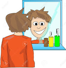 Image result for image of someone looking in a mirror