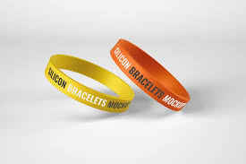 Silicone Bracelet Mockup Wristband In 2020 Silicone Bracelets Rubber Bracelets Wristband