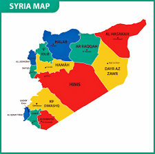 Insbesondere in den türkisch kontrollierten gebieten gewinnen sie an einfluss. Syrien Karte Der Regionen Und Provinzen Orangesmile Com