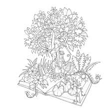 An inky expedition and coloring book for adults (penguin books) johanna basford. Magical Jungle Coloring Pages Shefalitayal