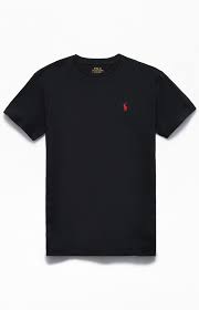 Black And Red Ralph Lauren Polo Shirt Polo Ralph Lauren Black Classic T Shirt In 2020 Polo Shirt Outfits Polo Ralph Lauren Women Polo Shirt Outfit Women S