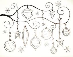 Whimsical christmas tree coloring page. Free Printable Coloring Sheet Whimsical Christmas Ornaments Traceable Angelafineart Christmas Paintings Christmas Pictures To Draw Christmas Doodles