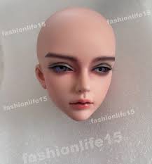 1/4 BJD Doll Head Only Face Make UP+Eyes Daniel Light Tan Skin Resin Gift  Toys