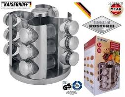 Kaiserhoff Inox 12db Os Forgathato Fuszertarto Allvany Fuszertarolo Rozsdamentes Acelbol 3ev Garancia Muszaki Cikkek Elektro Spice Rack Spice Jars Glass Jars