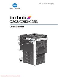 Download the latest konica minolta bizhub 160 device drivers (official and certified). Konica Minolta Bizhub C253 Fax Portable Document Format