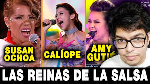 SUSAN OCHOA, AMY GUTIÉRREZ Y CALÍOPE-LAS REINAS DE LA SALSA [ Escuchando y  reaccionando a sus voces]