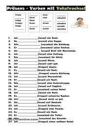 Vokalwechsel Deutsch Lernen Deutsch Unterricht Lernen