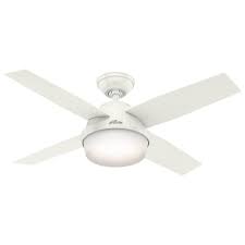 In many cases, the light bulbs are below the blades of the fan, but in some cases, the light can be above the blades. Hunter Dempsey 44 Quiet Ceiling Fan With Led Light And Handheld Remote White Walmart Canada