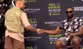 The two principles, jake paul and tyron woodley, faced off to. Jake Paul And Tyron Woodley Agree To Hilarious Tattoo Wager During Press Conference For Their Boxing Match Video Total Pro Sports