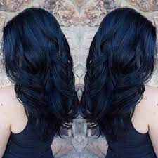 Something About My Client Ryannnkil This Blue Black Formula Pure Amazing Longlayershaircut Blue Hair Color For Black Hair Hair Styles Hair Inspiration