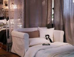 Ikea Hagalund Sofa Bed Slipcover Cover Blekinge White Cotton Sofa Bed Home Bedroom Room