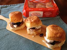 Bourbon Glazed Duck Breast Sliders With Cherries And Goat Cheese On King S Hawaiian Rolls Khholidayrollcall Basilmomma