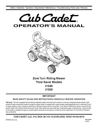The problem is it won't start. Mtd I1046 I1046 I1050 User Manual Manualzz