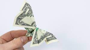 Money twist tie butterfly origami tutorial. Money Origami Butterfly Making A Butterfly Out Of 1 Dollar Bill Youtube