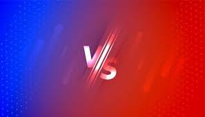 Baixe Versus Vs Banner De Tela Em Gradiente Vermelho E Azul Gratuitamente In 2020 Red And Blue Vector Free Red