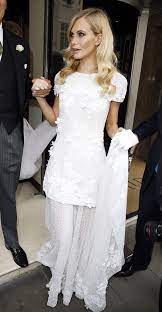 This Is What A Custom Chanel Bridal Gown Looks Like Wedding Dresses Poppy Delevingne Wedding Chanel Wedding Dress