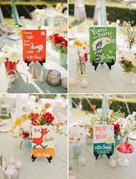 Name Your Tables After Your Favorite Elementary School Books Storybook Baby Shower Baby Shower Table Decorations Baby Shower Book