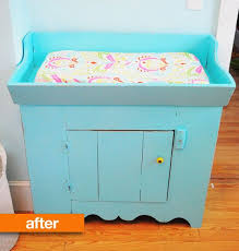 antique dry sink into changing table