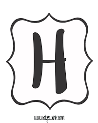 Printable banner letters letter templates for banners. Printable Letters Happy Birthday Banner Printable Black And White Novocom Top