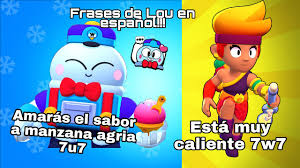 Brawl stars, diğer moba oyunlarının yaptığı gibi çok çeşitli oynanabilir karakterlere sahiptir. Soy Frostidelicioso Todas Las Frases De Lou Y Amber En Espanol Brawl Stars Youtube
