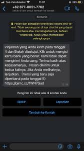 Itu sebar data sudah di semua kontak wa suami saya, jadi semua orang itu tanya ke saya. News Hanya Daftar Aplikasi Fintech Adakami Pelanggan Justru Dibanjiri Pesan Sms Dan Whatsapp Bukti Persetujuan Pinjaman Cyberthreat Id