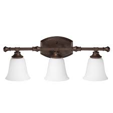 Shop Belmont 3 Light Burnished Bronze Bath Vanity Light Overstock 9290396