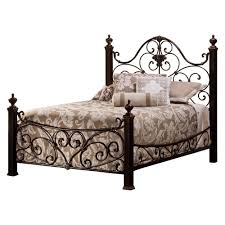 Mikelson Bed With Rails Antique Gold Queen Hillsdale Furniture In 2020 Hillsdale Furniture Distressed Bedroom Furniture Iron Bed