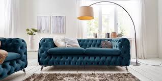 Max winzer chesterfield sofa rover mit edler knopfheftung 2. Designer Chesterfield Sofa Samt Stoff Turkis Petrol Emma 3 Sitzer Moderne Barock Mobel Chesterfield Sofa Couchgarnitur Sofa