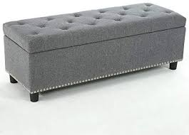 Black And White Ottoman Bench Amazon Com Belleze 48 Rectangular Gray Storage Fabric Ottoman Bench Tufted Footrest Lift Top Kitchen Dining Decoracao Ideias De Marcenaria Ideias