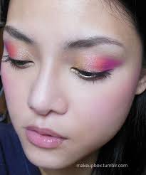 The Summer Wing: Easy Gold, Coral and Neon-Pink Winged Eyes