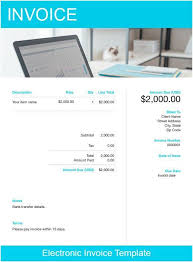 electronic invoice template free custom templates freshbooks