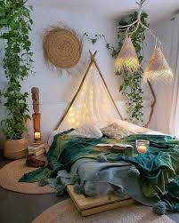 Green Witch S Bedroom In 2020 Bedroom Decor Design Bohemian Bedroom Decor Cute Room Decor