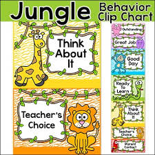 Behavior Chart Jungle Theme Behavior Clip Chart
