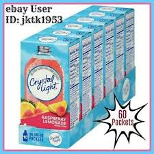 Crystal Light On The Go Raspberry Lemonade Drink Mix 60 Packets 6 Packs Of 10 773821737959 Ebay
