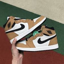 Black And Brown Air Jordans 2018 Wheat Air Jordan 1 Rookie Of The Year 555088 700 For Sale Jordan 1 Retro High Nike Air Shoes Air Jordans