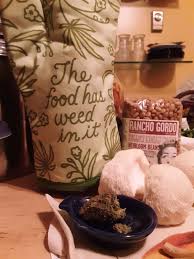 The Food Has Weed In It A Cooking With Weed Primer With Recipes For Weed Roasted Garlic Caramelized Mushroom Risotto And A Bean Ragout Green And Growing