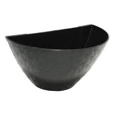 VASO PLASTICO PAREDE PRETO RATAN - 1500ML
