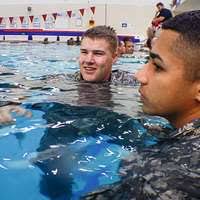 Senior Chief Petty Officer Joel Sayers, an aviation