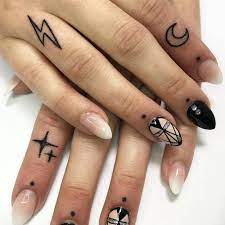 Pin On Finger Stick And Poke Tattoos