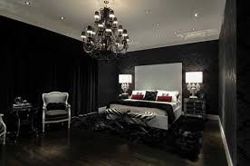 Needs More Red But I M All For A Dark Room Black Bedroom Design Bedroom Red Bedroom Interior