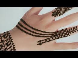 Simple Stylish Back Hand Mehndi Design Easy Jewellery Style Mehndi Design Eid Special Youtube Mehndi Designs Desain Henna Mehndi