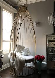 Bird Cage Swing Chair Gold Cage In 2020 Living Room Decor Inspiration Home Room Design Birdcage Chair