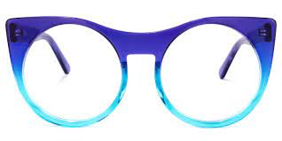 Round Blue Eyeglasses Voogueme Com In 2021 Eyeglasses For Women Eye Wear Glasses Eyeglasses