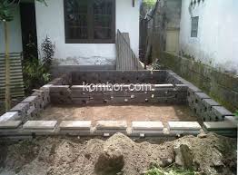 Cara Membuat Kolam Terpal Batako