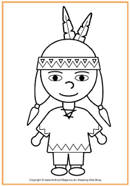 Native american indian boy cartoon. Native American Boy Colouring Page Thanksgiving Coloring Pages Boy Coloring Coloring Pages For Boys