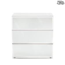 Mirrored nightstand with 3 drawers. Bernhardt Sasha Mirrored 3 Drawer Nightstand Bloomingdale S