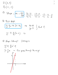 The y sub 1 and the x sub 1 stand for the coordinates of the point, and the m stands for the slope. What Is The Equation In Point Slope Form And Slope Intercept Form For The Line Given 2 7 And 2 7 Socratic